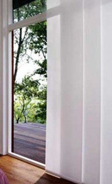 Cortina painel tecido translúcido